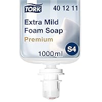 Tork Extra Mild Foam Soap S4, No Fragrance Added, 6 x 1L, 401211