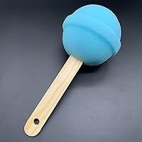 NA Color Shaped Sponge Bath Back Sponge ice Cream Sponge Cup Brush high Density Lovely Bath Cleaning Sponge Lollipop Blue