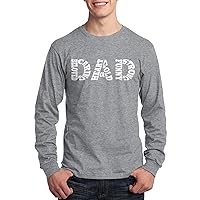 Threadrock Men's Dad Typography Long Sleeve T-Shirt