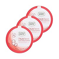 Citrus Magic Holiday Odor Absorbing Solid Air Freshener, Peppermint, 7-Ounce, Pack of 3