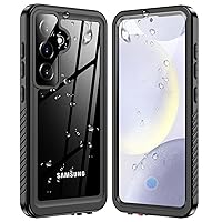MOZOTER Designed for Samsung Galaxy S24 Case Waterproof,[IPX8 Underwater Case][Full Body Shockproof][Military Drop Proof] for S24 Case,6.1 inch-Black