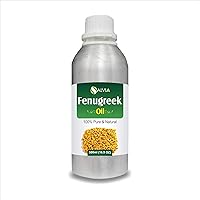 Fenugreek (Trigonella foenum) Essential Oil 100% Pure & Natural Undiluted Uncut Therapeutic Oil - Use for Aromatherapy (16.9 Fl Oz)
