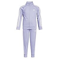girls Zip Front Classic Tricot Jacket and Joggers Set