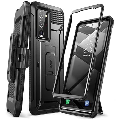 SUPCASE Unicorn Beetle Pro Series Case for Samsung Galaxy Note 20 Ultra (2020 Release), Full-Body Rugged Holster & Kickstand Without Built-in Screen Protector (Black)