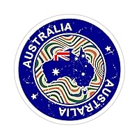 Australia Flag Laptop Stickers 50 Pieces International Holiday Sticker Decal National Day Durable Round Labels Sticker Vinyl Computer Cup Stickers Aesthetic Adults Stuff 2inch