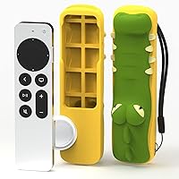 Silicone Apple TV Remote Case Compatible with Apple TV 4K 2021,2022 Remote,Shockproof Protective Skin for Apple TV Siri Remote Case 2nd,3nd Generation,Anti Lost with AirTag Case Inside(Crocodile)