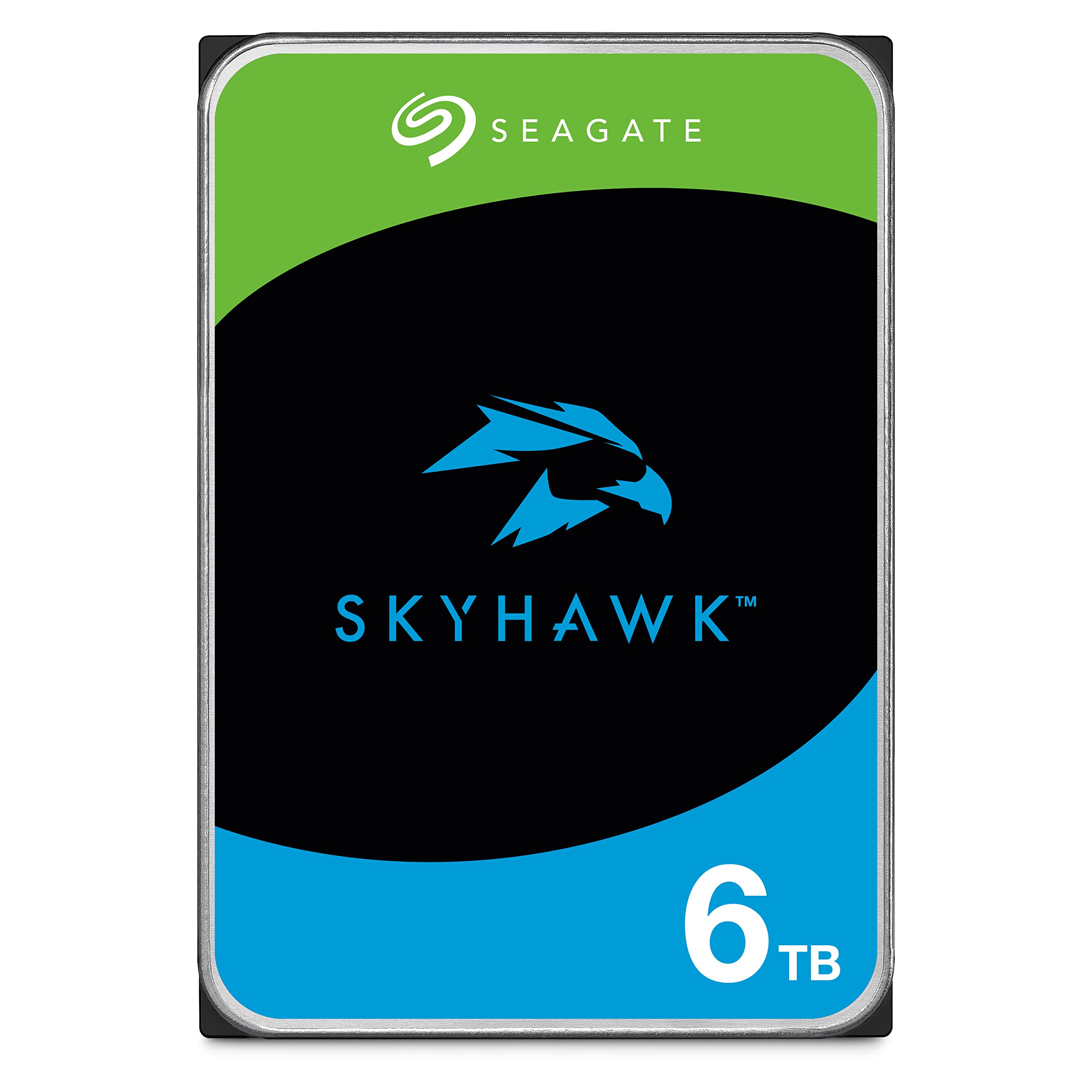Seagate Skyhawk 6TB Video Internal Hard Drive HDD – 3.5 Inch SATA 6Gb/s 256MB Cache for DVR NVR Security Camera System with in-House Rescue Services – Frustration Free Packaging (ST6000VXZ09)