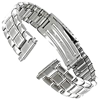 12-16mm Speidel Silver Stainless Steel Deployment Clasp Watch Band 1884/00