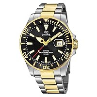 JAGUAR J863/D Executive Collection Watch 43.5 mm Black Case with Two-Tone Steel Strap for Men (Model