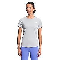 THE NORTH FACE Women's Elevation Short Sleeve (Standard and Plus Size), TNF Light Grey Heather, 3X-Large