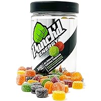 Punch'd Energy, All Natural Caffeine Gummies, 200ct Value Jar, Clean Label, Ultra Low Glycemic, Low Calorie, Vitamin C