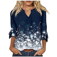 Trendy Tops for Women 2023 Women's Blouses Dressy Casual Sexy V Neck T-Shirts Fashion Clothing Tunic Bell Sleeve Tops