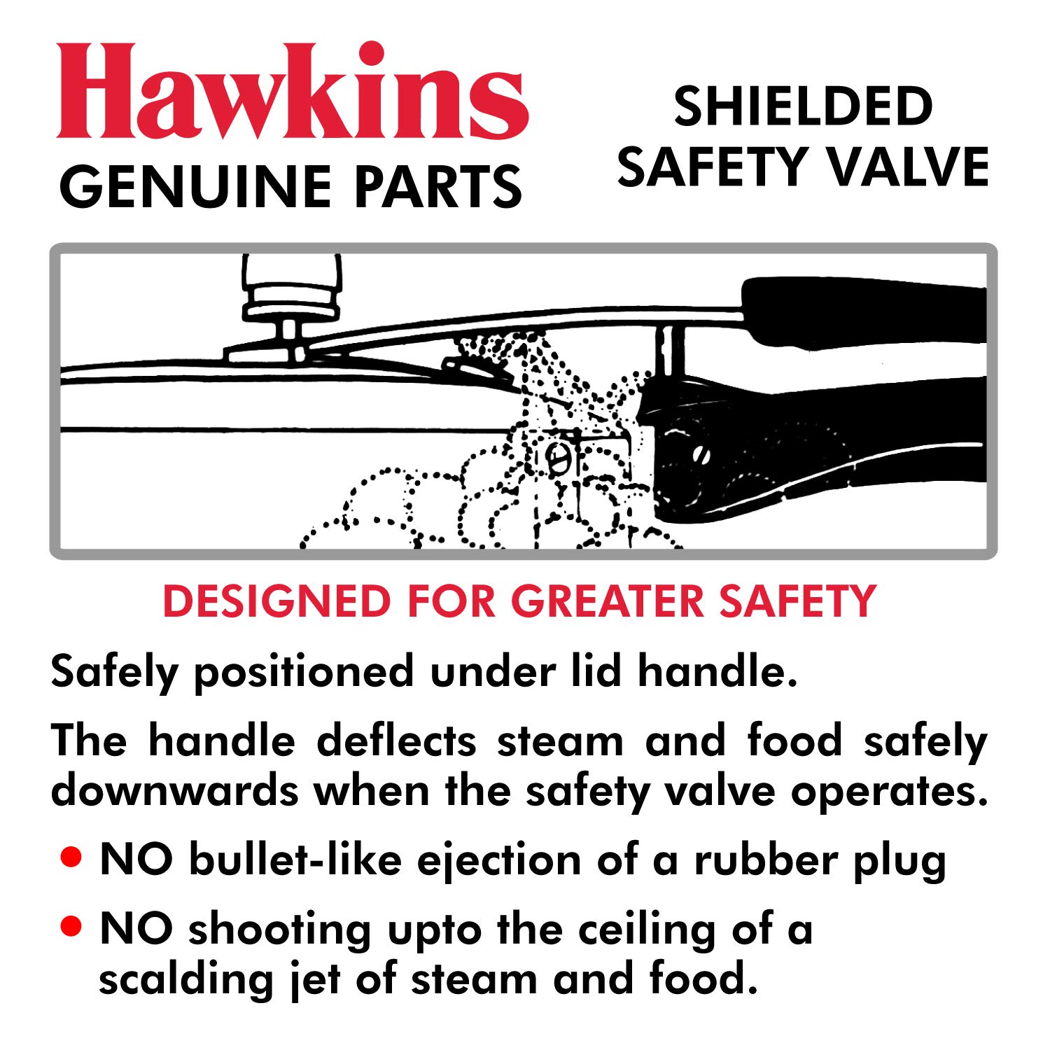 Hawkins B1010 3 Piece Pressure Cooker Safety Valve - B1010-3pcSet