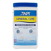 API GENERAL CURE Freshwater and Saltwater Fish Powder Medication 30-Ounce Bulk Box,White