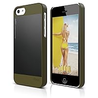 elago S5C Outfit Morph Aluminum and Polycarbonate Dual Case for The iPhone 5C - eco Friendly Retail Packaging (Camo Green/Black)