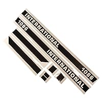 Complete Tractor 1715-2053 DECAL SET Compatible with/Replacement for Case/International Harvester 1086 TRACTOR ,Black