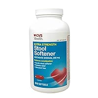 Extra Strength Stool Softener Docusate Sodium Softgels 250 mg, 500 Count