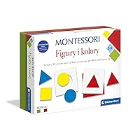 Clementoni 50692 Montessori Figures Education Game for Children from 2 Years Poland Version, Multi-Coloured