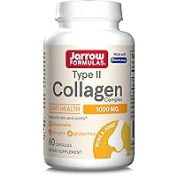 Jarrow Formulas Type II Collagen Complex 500 mg - 60 Capsules - Dietary Supplement Supports Skin & Joints - Derived from Chicken Sternum Cartilage - 30 Servings (Packaging May Vary)
