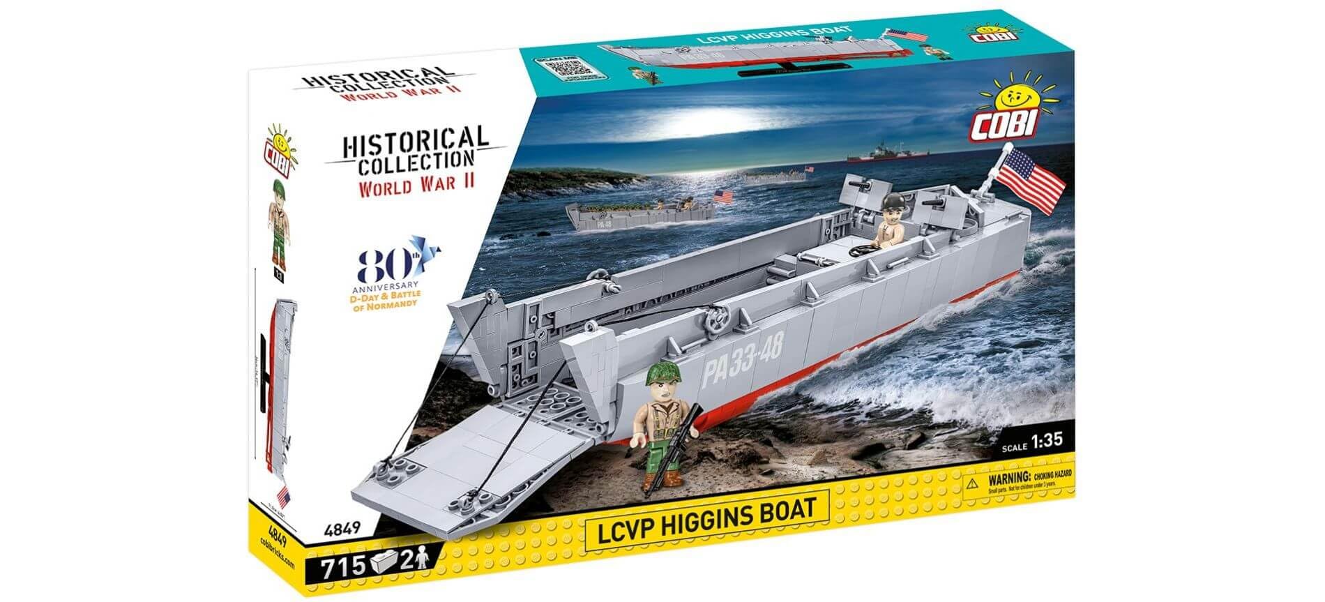Cobi Historical Collection World War II 4849 LCVP Higgins Boat 4849