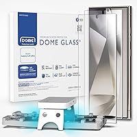 DOME GLASS Whitestone Screen Protector compatible with Galaxy S24 Ultra UV Lamp [9H Tempered Glass, Bubble Free, Installation Kit] - 2 Pack