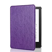 SCSVPN Case for 6.8'' Kindle Paperwhite 11th Generation 2021 Release & Kindle Paperwhite Signature Edition - Lightweight Premium PU Leather Smart Shell Cover with Auto Sleep/Wake, Hand Strap (Purple)