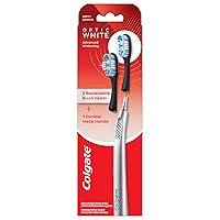 Replaceable Head Toothbrush Starter Kit, Optic White, 2 Brush Heads