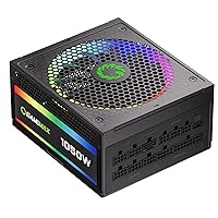 GAMEMAX 1050W ATX 3.0 & PCIE 5.0 Power Supply, 80+ Gold Certified, Addressable RGB Sync, Fully Modular ATX Gaming Power Supply, RGB-1050