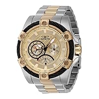 Invicta Men's Bolt 52mm Stainless Steel Quartz Watch, Two Tone (Model: 46867)