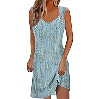 Casual Summer Dresses for Women Women's Dress Slip Ruched Daily Date Going Out Strap Sleeveless Loose Fit, S XXXL