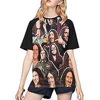 Weird Al Yankovic Collage Baseball T Shirt Female Casual Tee Summer Round Neckline Short Sleeves T-Shirts Black