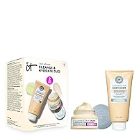 IT Cosmetics Your Ultimate Cleanse & Hydrate Duo Gift Set – 2-Piece Full Size Skincare Set with Facial Cleanser & Anti-Aging Hydrating Face Moisturizer – Vegan Kit