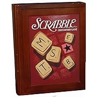 Parker Brothers Vintage BookShelf Game Collection - Scrabble Cross Word Game in Wooden Book Box