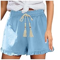 Plus Size Shorts Basic Shorts for Women Summer Denim Shorts Vintage Casual Female Shorts Jeans Linen Basics