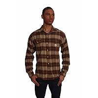 MAX’S Flannel Men's 100% Cotton Plaid Long Sleeve Shirt