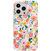 J.west iPhone 12 Pro Max Case 6.7, Soft Shockproof Cute Floral Phone Protective Cover for Women, Garden Flower Pattern Design Slim Fit Anti-Scratch Phone Case for Girl