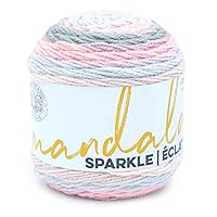 (1 Skein) Lion Brand Yarn Mandala Sparkle Yarn, Nova