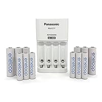 Eneloop Panasonic K-KJ17MBS66A Power Pack; 6AA, 6AAA Rechargeable Batteries and Advanced CC17 Battery Charger