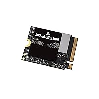 Corsair MP600 CORE Mini 2TB M.2 NVMe PCIe x4 Gen4 2 SSD – M.2 2230 – Up to 5,000MB/sec Sequential Read – High-Density QLC NAND – Great for Steam Deck, ASUS ROG Ally, Microsoft Surface Pro – Black