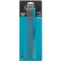 Master Grooming Tools Aluminum Finishing Comb — Versatile Combs for Grooming Dogs, 10