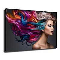 Canvas Wall Art Hair Salon Poster Decor Modern Art Prints Lving Room Wall Art HD Picture Posters For Room Aesthetic (20x30inch-No Framed)