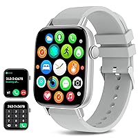 Smartwatch für iPhone/Android-Telefone (Annehmen/Tätigen von Anrufen) – 4,8 cm (1,9 Zoll) HD-Bildschirm, Fitness-Tracker: Herzfrequenz/Schlafmonitor/Schrittzähler/Kalorien, mehrere Sportmodi,