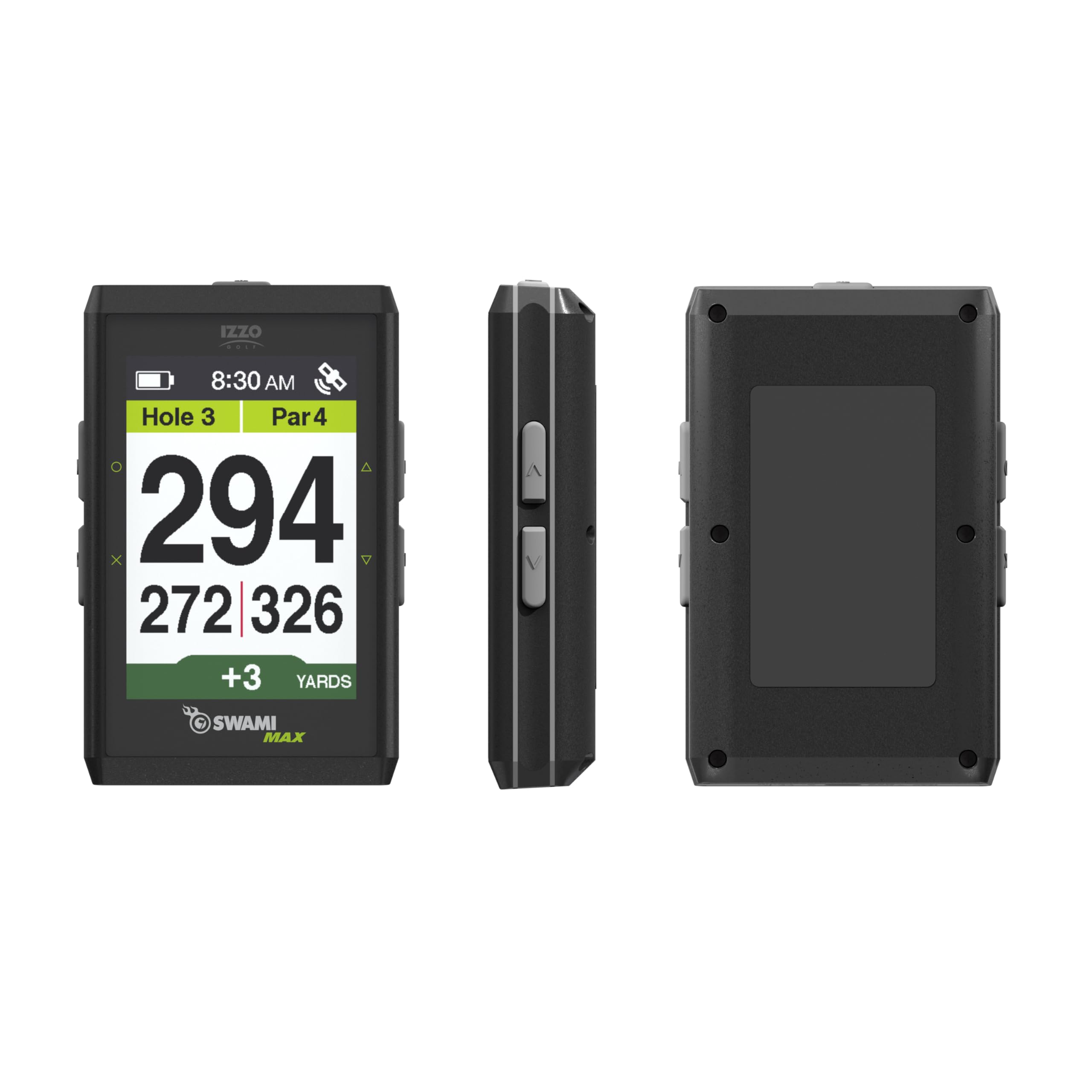 IZZO Golf Swami Max Handheld GPS Unit - Rangefinder Golf GPS with Oversized Large Color Screen for Measuring Golf Distances