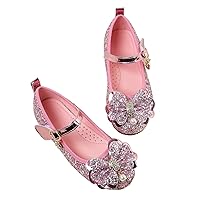Girls' Flat Dress Shoes Princess Costume Rhinestone Slip-On Shoes Ballet Flats Young