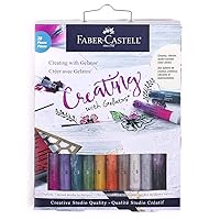 Faber-Castell Creating with Gelatos - Mixed Media Water-Soluble Art Crayons and Accessory Set - Arts and Crafts for Adults, Multi