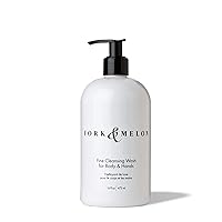 Fine Cleansing Wash for Body & Hands (16oz) | Luxury Organic Hand Soap | Non Toxic Hydrating Body Wash