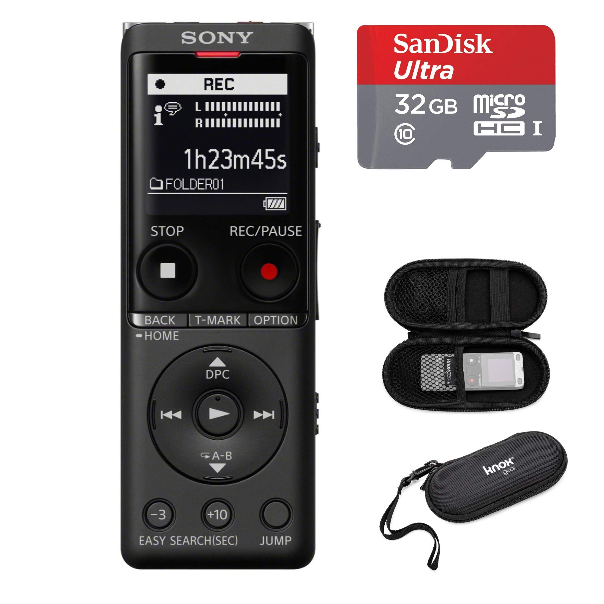 Mua Sony Icd-Ux570 Series Digital Voice Recorder (Black) With Built-In Usb  With 32Gb Microsd And Knox Gear Hard Carrying Case Trên Amazon Mỹ Chính  Hãng 2023 | Fado
