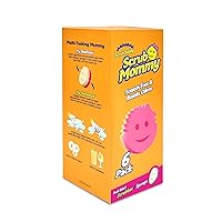 Scrub Daddy Scrub Mommy - Dish Scrubber + Non-Scratch Cleaning Sponges Kitchen, Bathroom + Multi-Surface Safe - Stain + Odor Resistant Dual-Sided Dish Sponges for Scrubbing + Wiping Spills (6 Count)