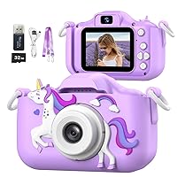 Mgaolo Kids Camera Toys for 3-12 Years Old Boys Girls Children,Portable Child Digital Video Camera with Silicone Cover, Christmas Birthday Gifts for Toddler Age 3 4 5 6 7 8 9