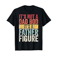 ACCGUYS Mens It's Not A Dad Bod It's A Father Figure, Funny Retro Vintage,Short Sleeve T-Shirt
